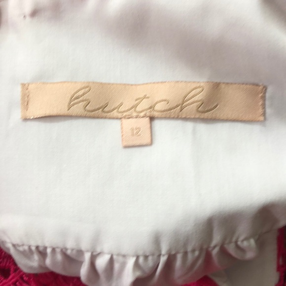 Barbie Pink! Anthropologie Hutch Eyelet Fringe Pink Dress - Picture 7 of 7